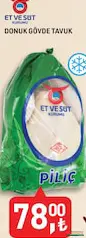 ET VE SÜT KURUMU DONUK GÖVDE TAVUK